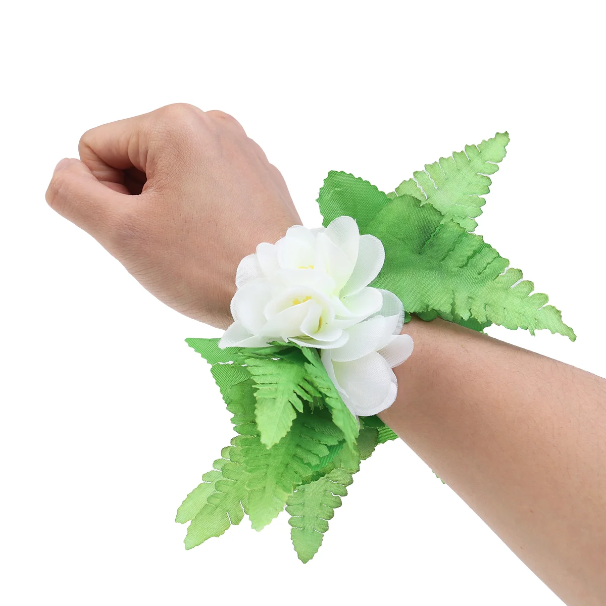 2 pçs havaí desempenho pulseira guirlanda dança decoração folha verde guirlanda para menina mulher senhora (verde)