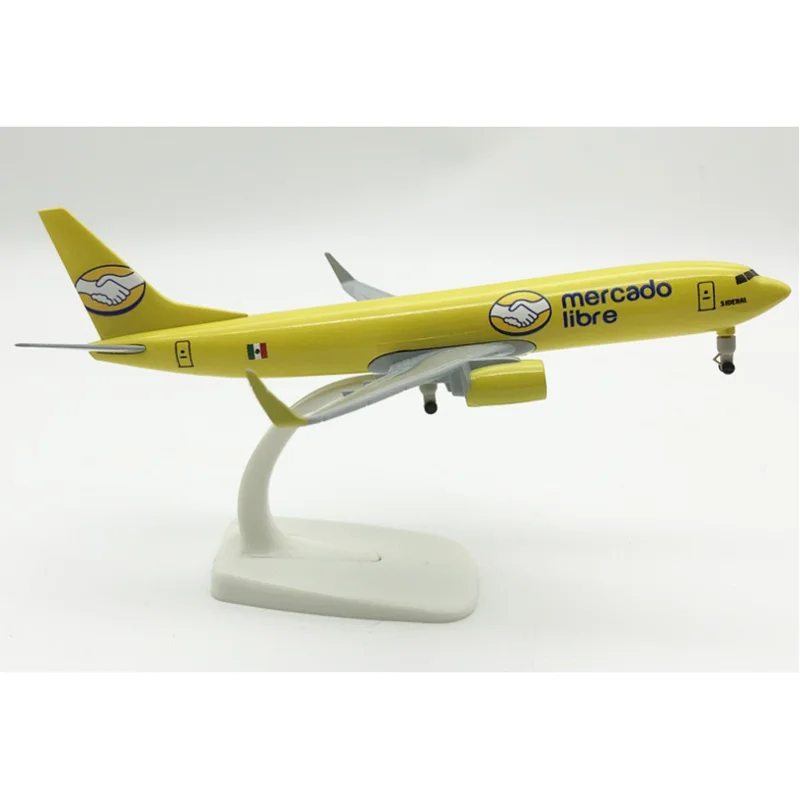 

20CM Mexican B737 Solid Alloy Aircraft Model Static Ornament With Landing Gear Toy Collection