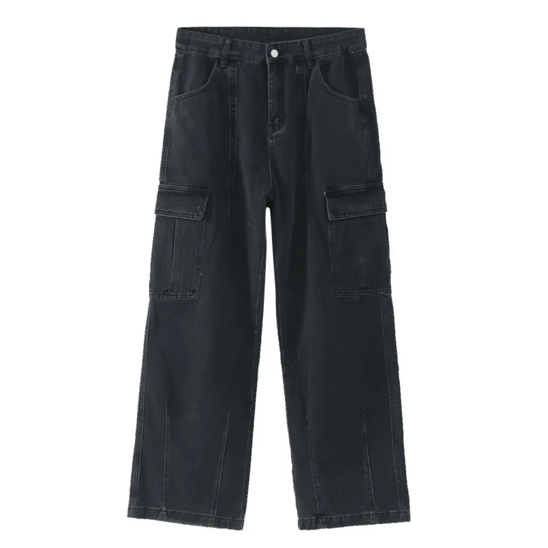 [OIMG] 2024 Primavera Novo Produto Meichao Perna Reta Casual Bolso Grande Jeans de Trabalho