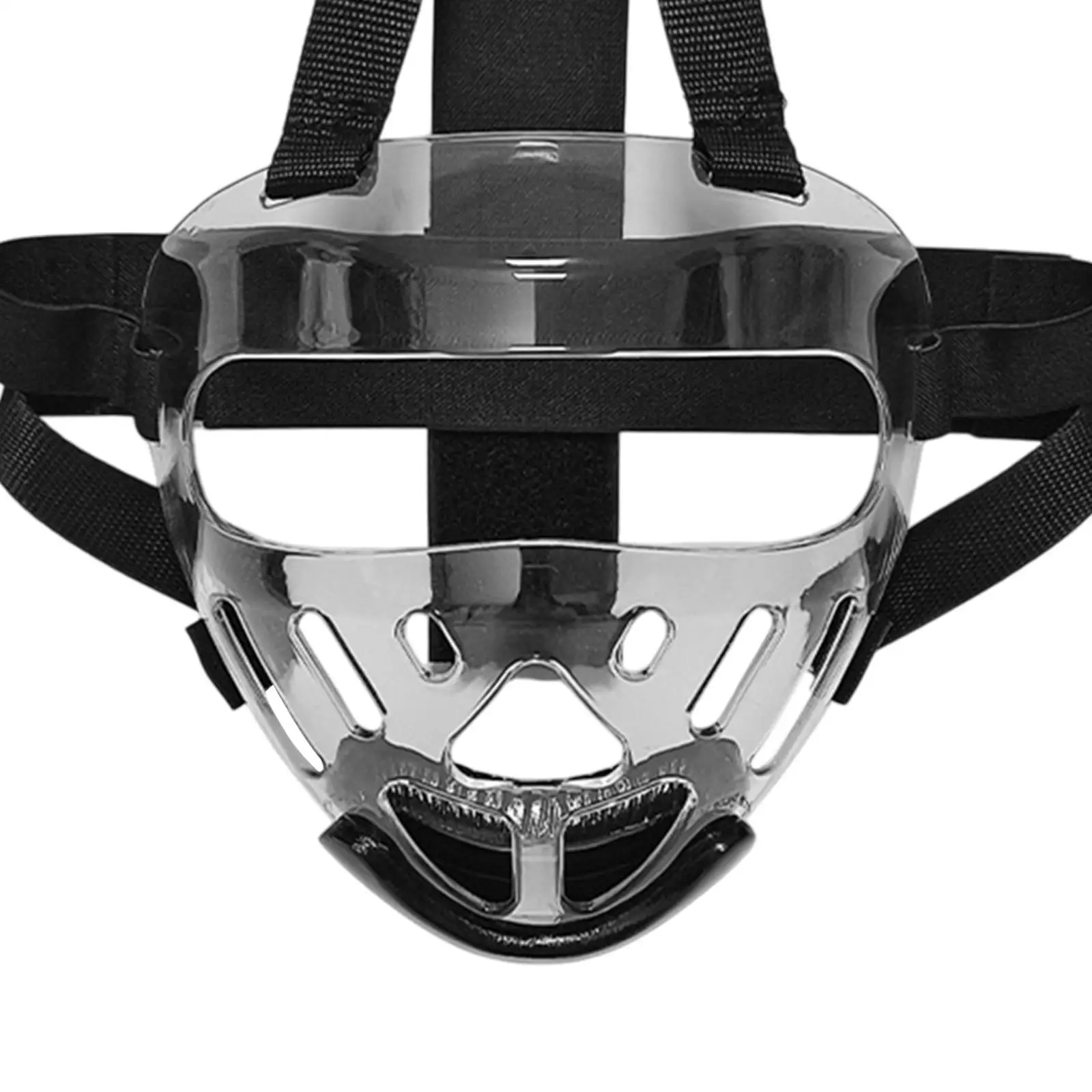 Taekwondo Sparring Mask Transparent Face Protector for Kids Adults with Adjustable Strap for Karate Training