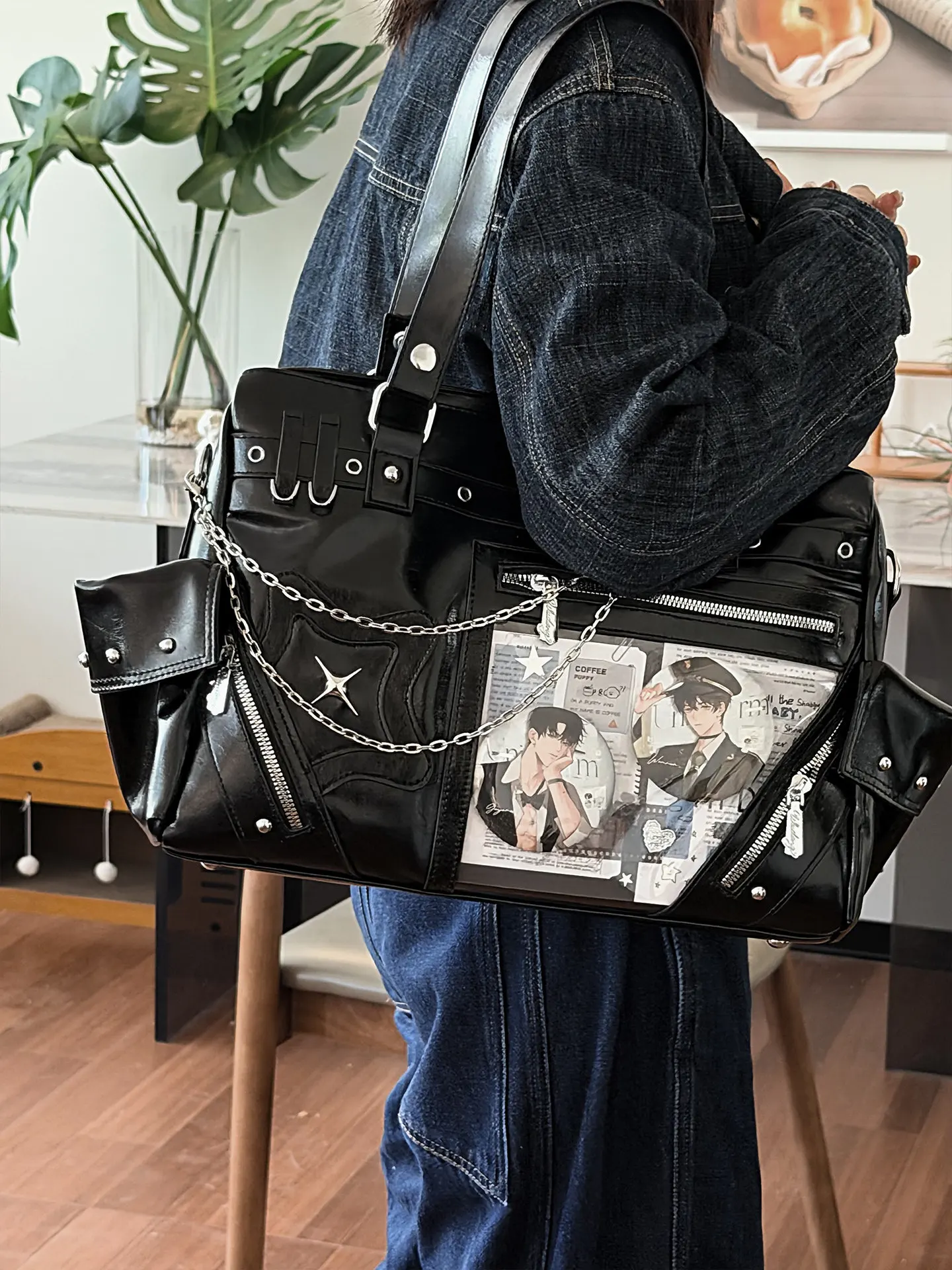 Transparent Ita Bag Female Purses and Handbags Original Daily Versatile One Shoulder Bags for Women's Crossbody Bag