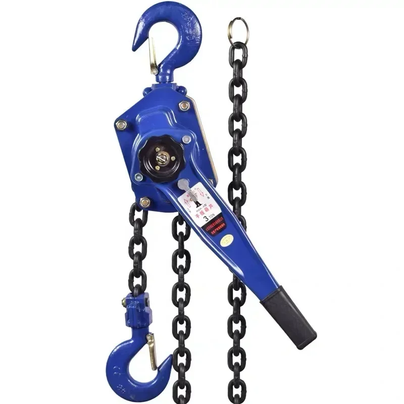 1T Pulling Wrench Hoist Manual Lifting Chain Hoist Hand Chain Hook Portable Lever Block inverted Chain Hoist Tightener