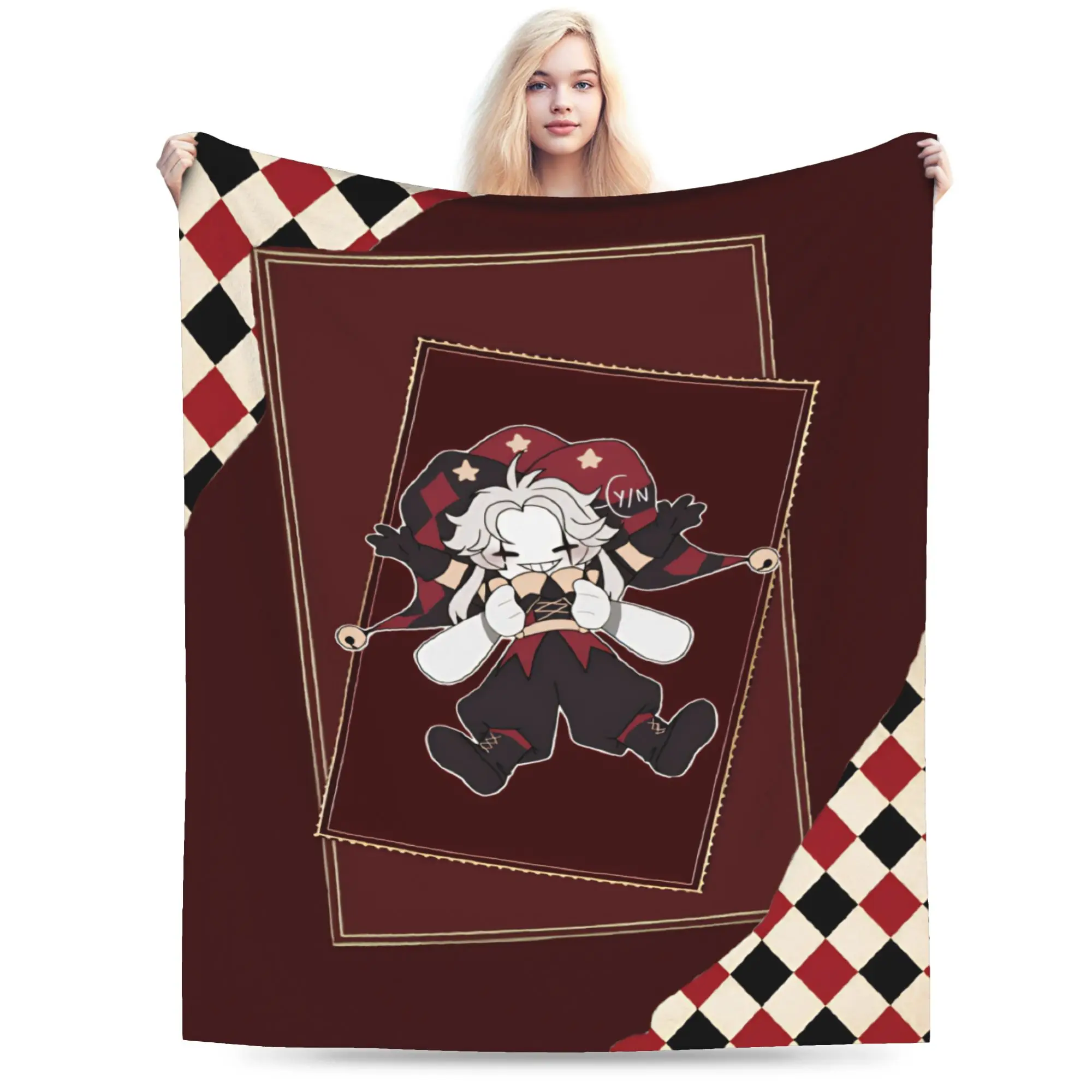 Comfort Pierrots The Freak Circus Blanket Accessories Sofa Decorative  Blanket Throw Soft Coral Fleece Plush for Car