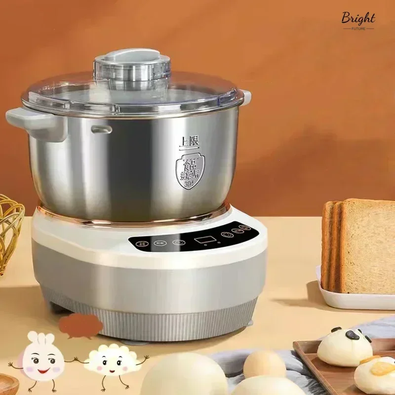 home And pasta machine new small automatic kneading machine stainless steel chef machine flour fermentation wake up live noodles