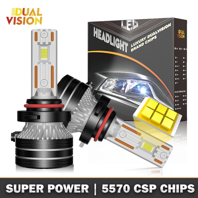 High Power H7 LED Canbus Headlights High Low Beam Fog Light H1 H4 H11 9012 HIR2 H8 H9 9005 9006 HB3 HB4 6000K 5570 CSP Chips