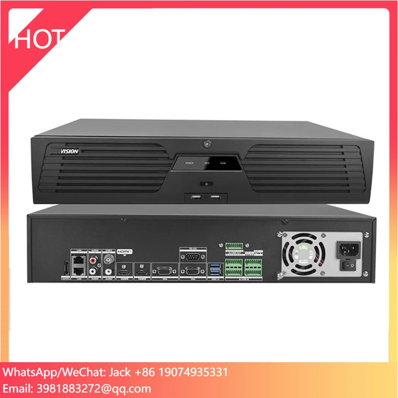 

64-ch Network Video Recorder DS-9664NI-M8 2U 32 64 Channel 4K NVR Support People Counting ANPR Fisheye Camera For