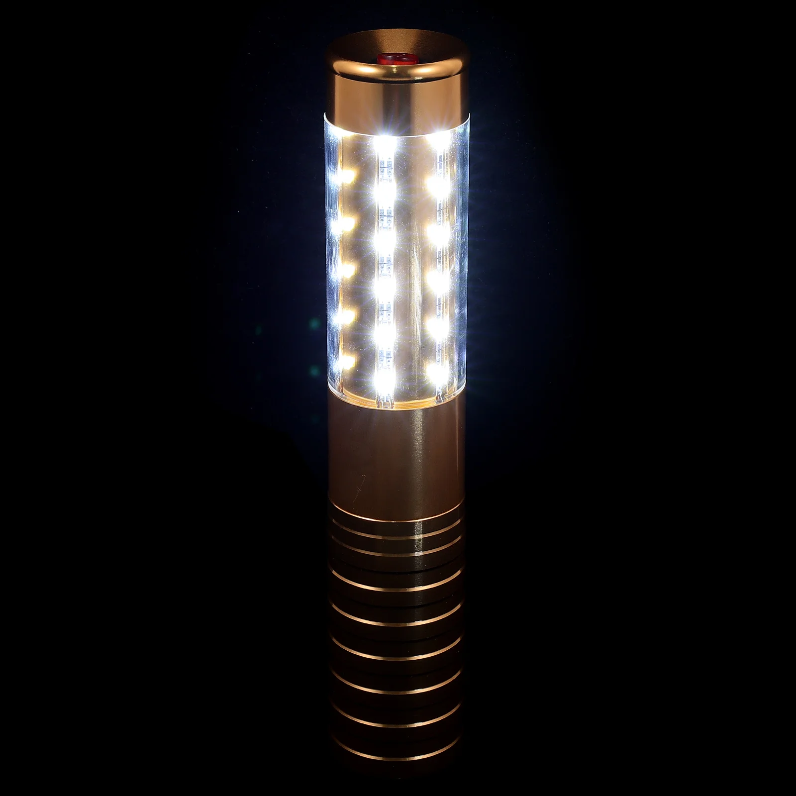 

Aluminum Alloy Acrylic LED Strobe Light Handheld Flashing Bottle Cap Golden Silver DJ KTV Bar Stage Party Lighting Decor