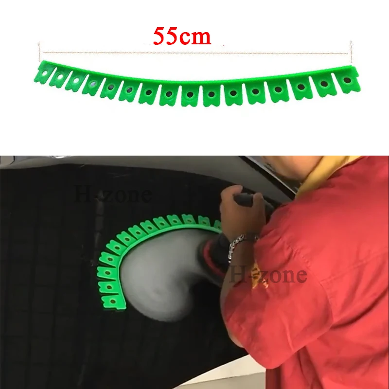 Fixed range curve of magnetic protective strip for automobile sheet metal dry grinding protector of automobile polishing machine