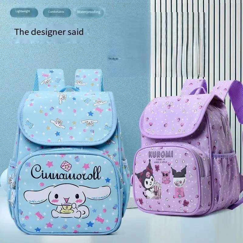 

Школьная сумка Sanrio My Melody Kuromi, легкий студенческий рюкзак с героями мультфильмов, большой вместительный рюкзак для кампуса, прочный, грязеотталкивающий, хит продаж