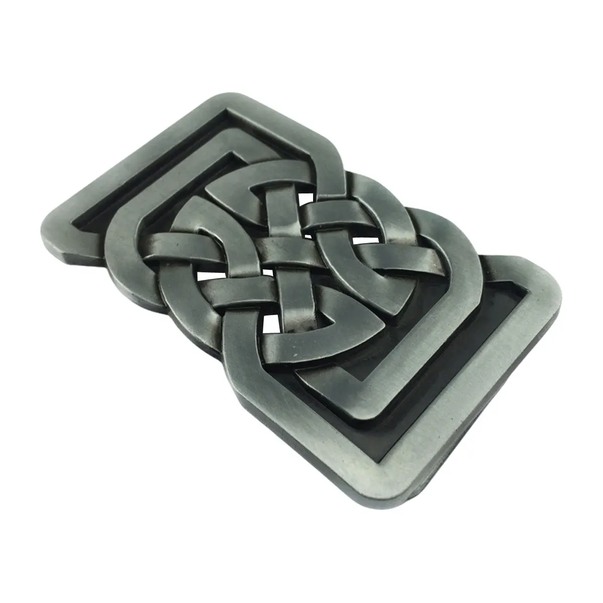 Fashion Rectangular Shape Weaving Knot Men's Belt Buckle