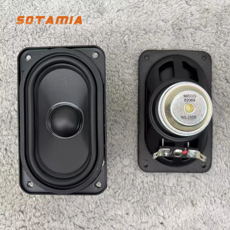 SOTAMIA 2PCS 100*60mm Runway Type Full Range Speaker Waterproof Basin Rectangular Long Stroke Diy High End Bluetooth Speaker