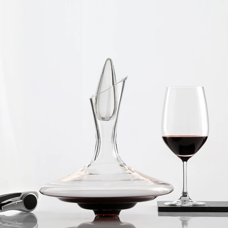 Artificial Blown Crystal Glass Red Wine Wine Pot Wine with Lid Wine Decanter