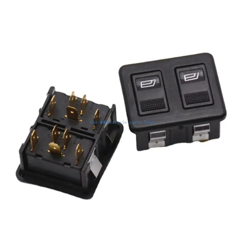 Y9UC uniwersalne dwurzędowe elektryczne przełączniki okien do samochodu SUV 12V 10 Pin elektryczne przełączniki podnośnika szyby