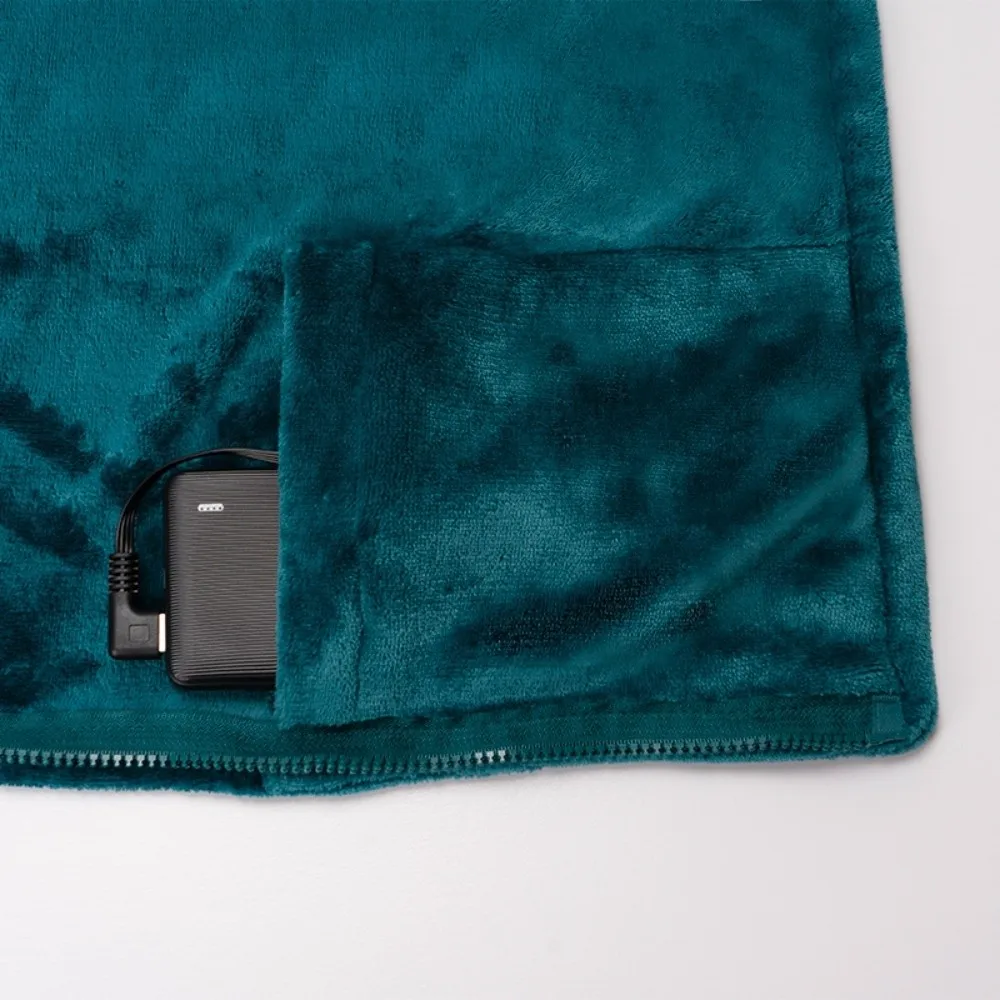 

Модное носимое одеяло с электрическим подогревом через USB, моющееся, 3 уровня нагрева, согревающая шаль, портативный чехол для ног, офис/дома/кемпинг