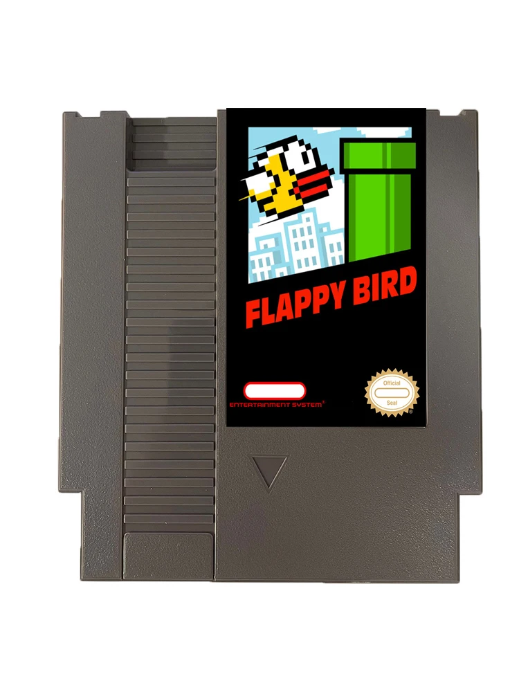 Flappy Bird - خرطوشة ألعاب NES جديدة تمامًا إصدار NTSC/PAL 8 بت 72 دبوس عربة ألعاب الفيديو لوحدة تحكم ألعاب NES الأصلية