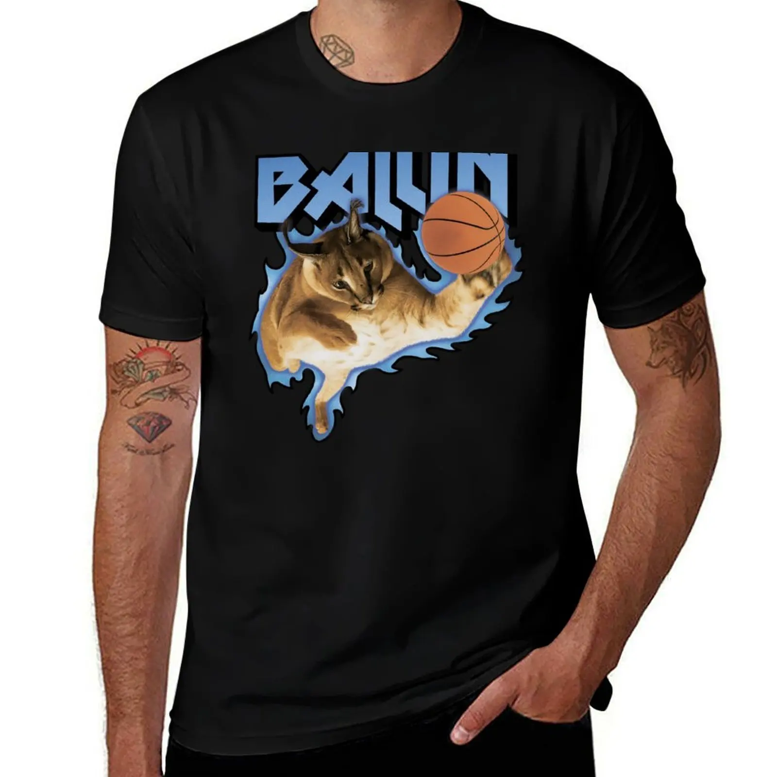 BIG FLOPPA BALLING T-Shirt Basic Breathable Solid Color T-Shirt