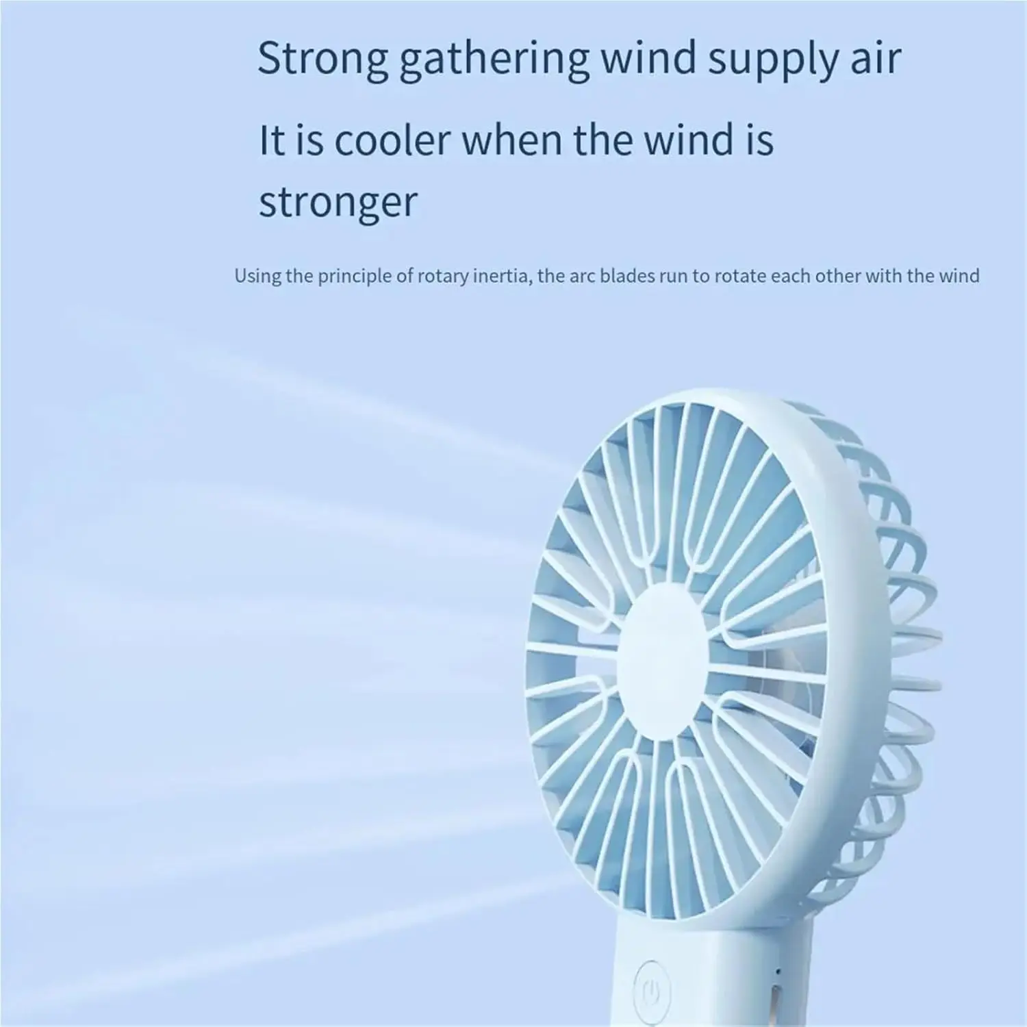 مروحة محمولة مكتب سطح المكتب متعددة الوظائف قابلة للطي برأس مروحة كهربائية صغيرة USB Mi/ni * مروحة جيب محمولة عالية الرياح