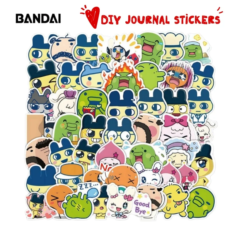 

Новые наклейки Tamagotchi с высококачественной цветовой палитрой, креативные, для мобильных телефонов и рабочего стола, мультяшные, милые, для студентов, для творчества и оформления блокнотов.