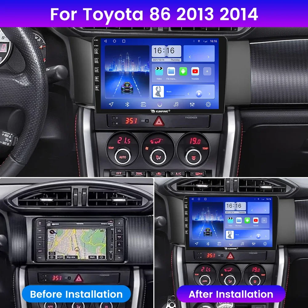 Android Car Radio For Toyota 86 2013-2014 Car Stereo 2Din Octa Core GPS Navigation Player IPS Screen Carplay Android Auto