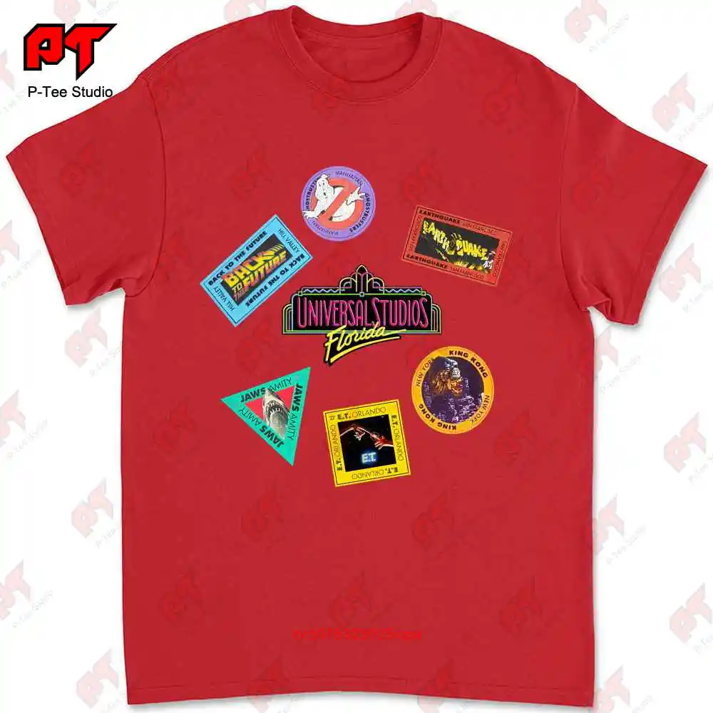 Vintage Orlando Florida Universal Studios T Shirt King Kong Ghost Busters Back To The Future Et Jaws URQ1