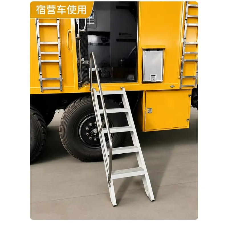 DSA aluminum alloy ladder with folding armrest non-slip and portable