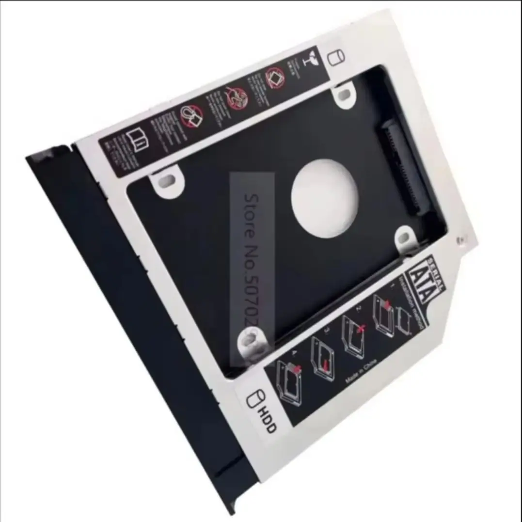 With Bezel Panel 9.5mm 2nd 2.5 Hard Drive HDD SSD Optical bay Caddy Bracket Tray for Acer Aspire E5-574 E5-574G E5-573 E5-573G