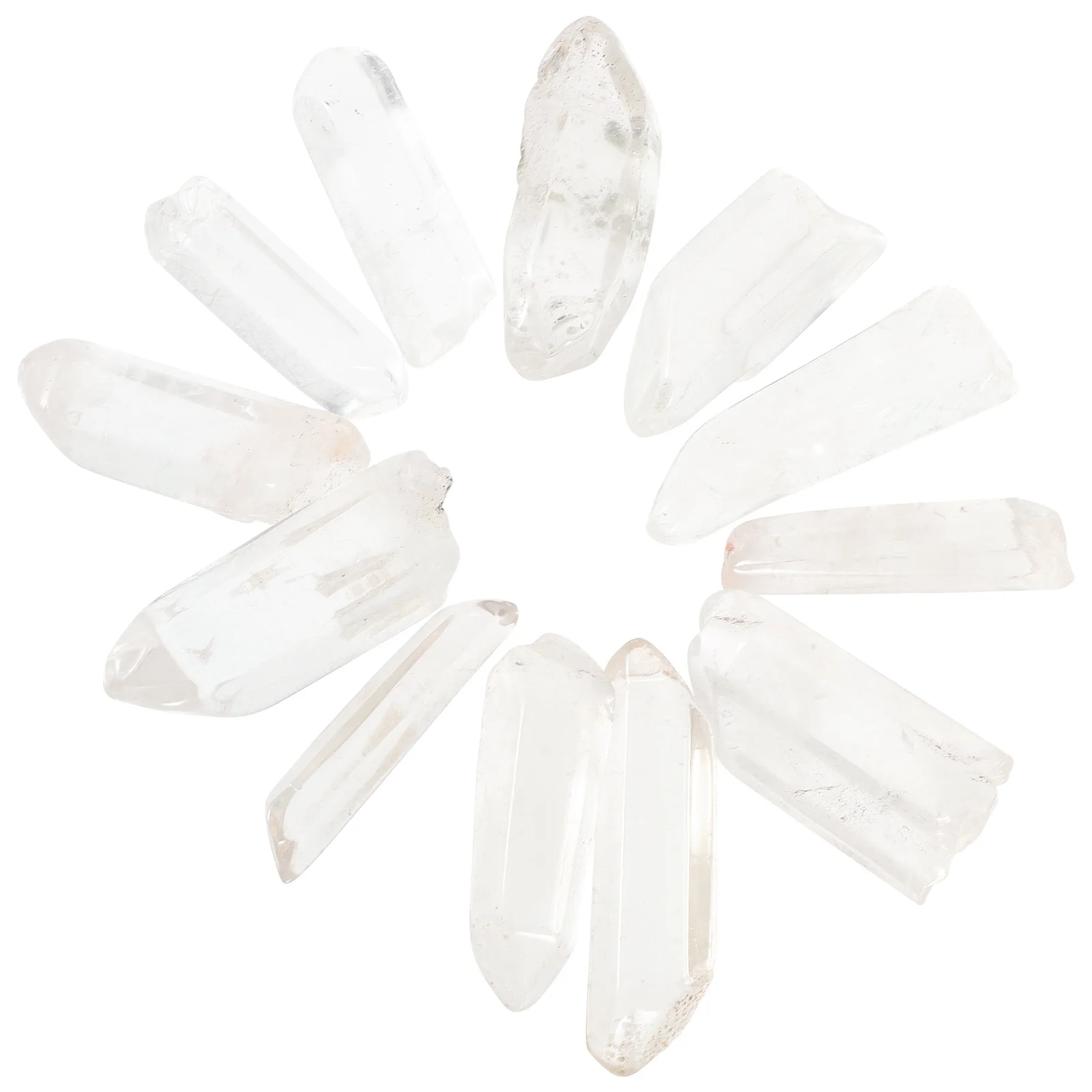 

10Pcs Natural Clear Crystal Stone Wands Meditation Energy Stones and Yoga Decor Accessories Crystal Wand Meditation Stone