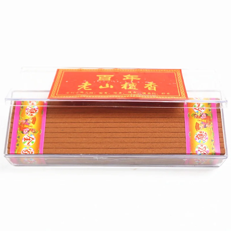 44pcs/box Natural Laoshan Sandalwood Square Wood Bar Incense DIY Buddhist Teahouse for Incense Purification Air Incense Supplies