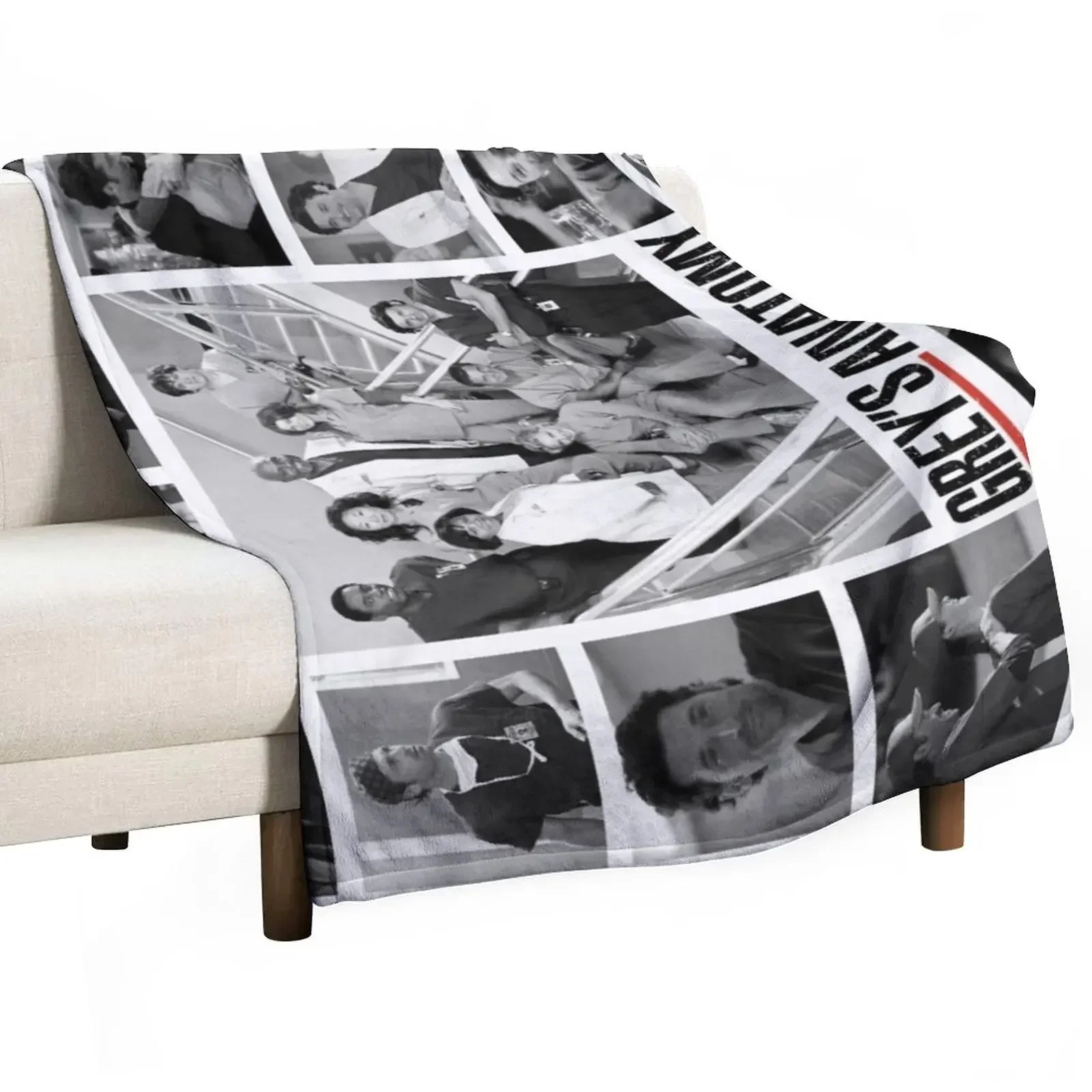 

Greys collage Throw Blanket Soft Beds blankets ands Polar Single Blankets