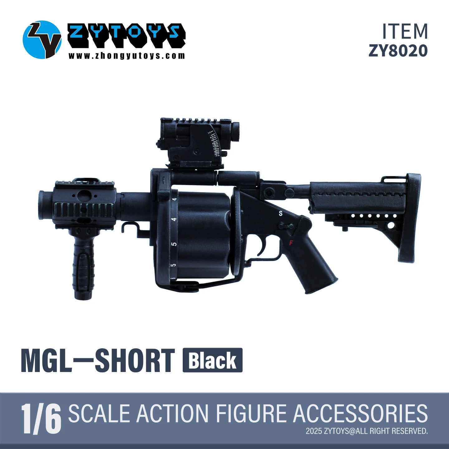 

Модель гранатомета ZYTOYS 1/6 ZY8020 MGL-140, пластиковый аксессуар для сцены, подходит для 12-дюймовых фигурок и кукол.