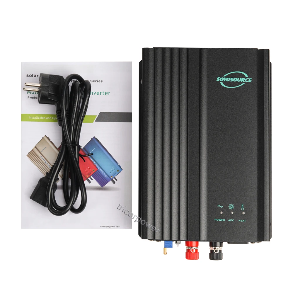 High-frequency 600W MPPT Solar Photovoltaic Grid Tie Inverter Adjustable Power Battery Discharge Micro Inverter Grid-tied Begin