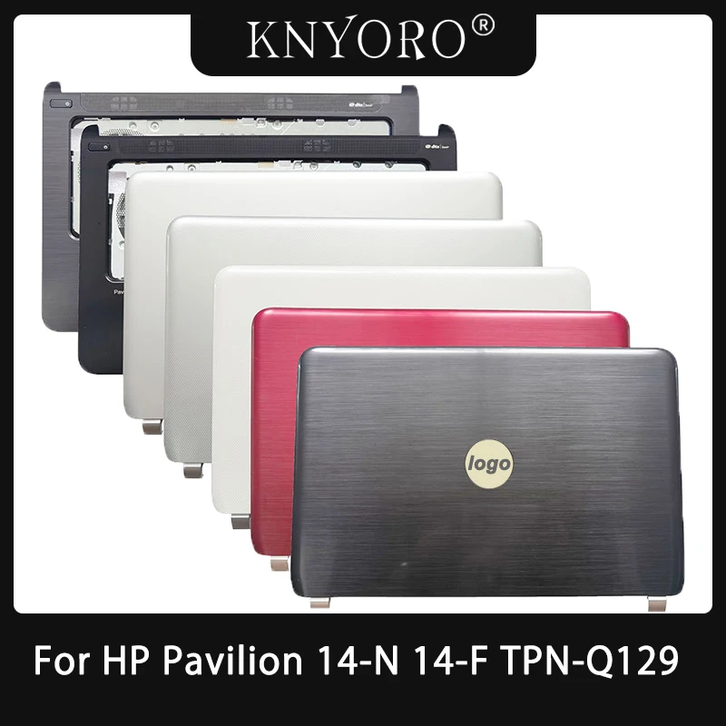 NEW For HP Pavilion 14-N 14-F TPN-Q129 Laptop LCD Back Cover Lid Palmrest Upper Case Housing Cover Topcase Black Silver Shell