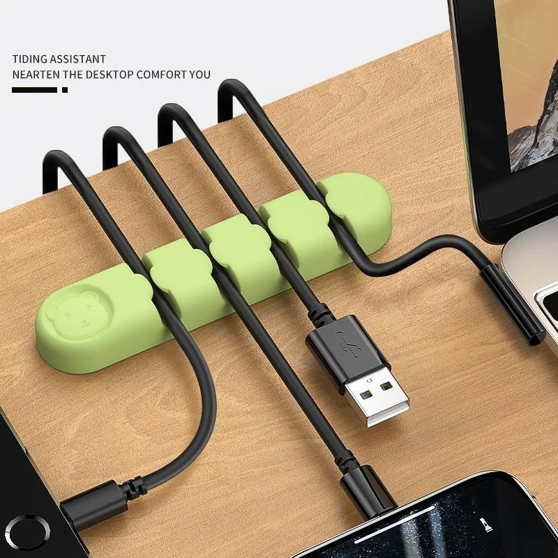New Cute Cable Holder for Table Cable Protector Organizer Cable Holder Tidy Desk ZMLXQ03
