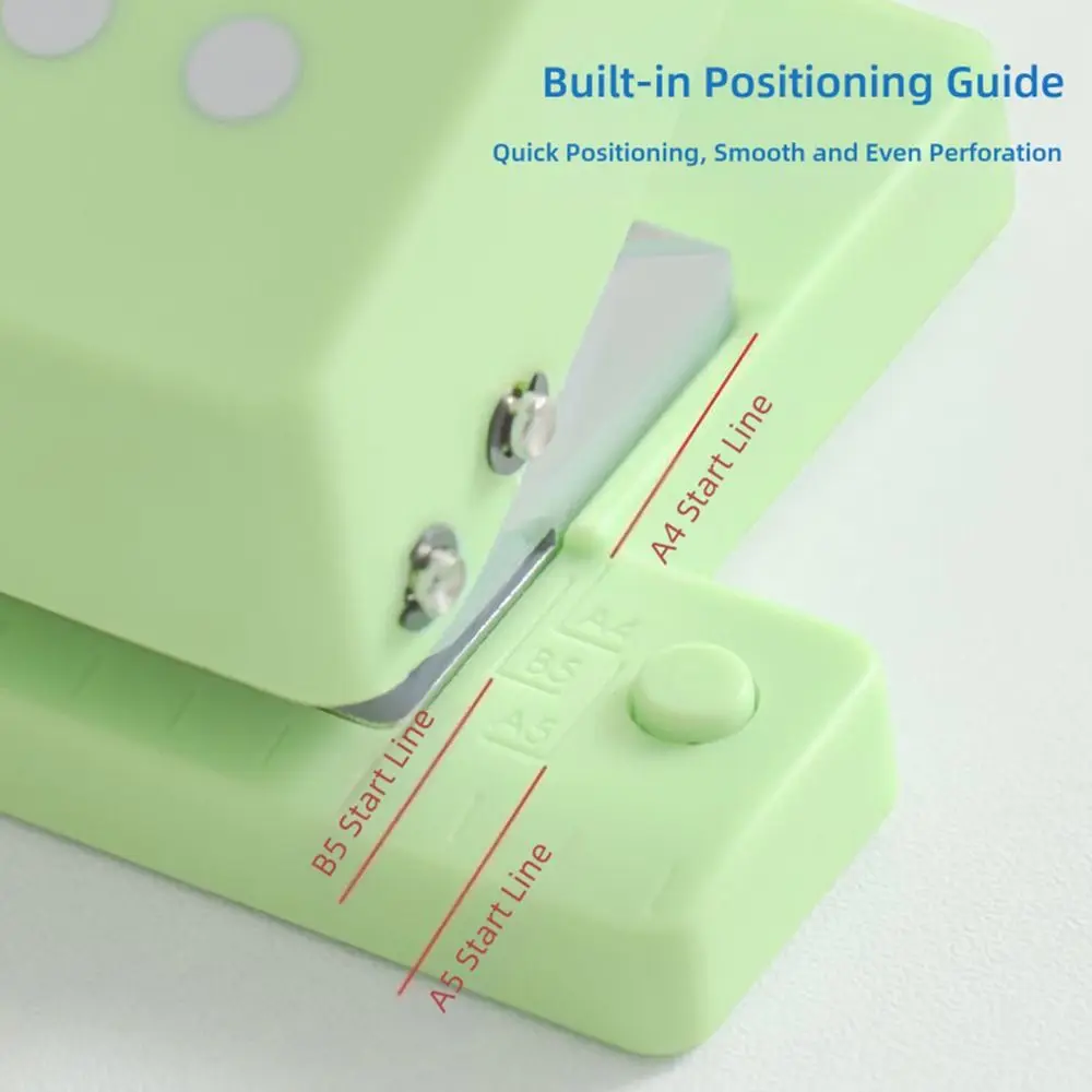 3/5-Hole Hole Punching Machine Loose Leaf DIY Scrapbooking Paper Hole Puncher Mini Size Paper Binding Punch School Office