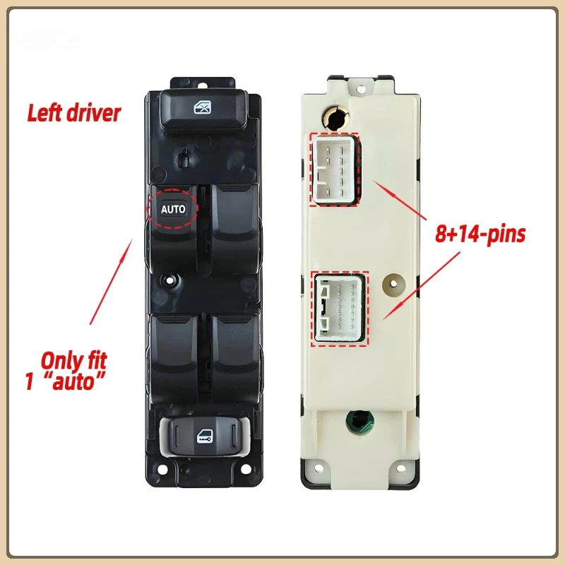 897400382D LHD Electric Control Power Master Window Switch For Isuzu Dimax D-max 2003 2004 2005 2006 2007 2008 2009 2010 2011