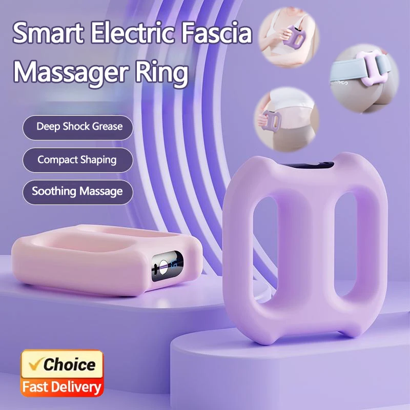 

Electric Fascia Ring Massager Full Body Slimming Deep Tissue Vibration Massage with Belt Adjustable Customized Therapy
