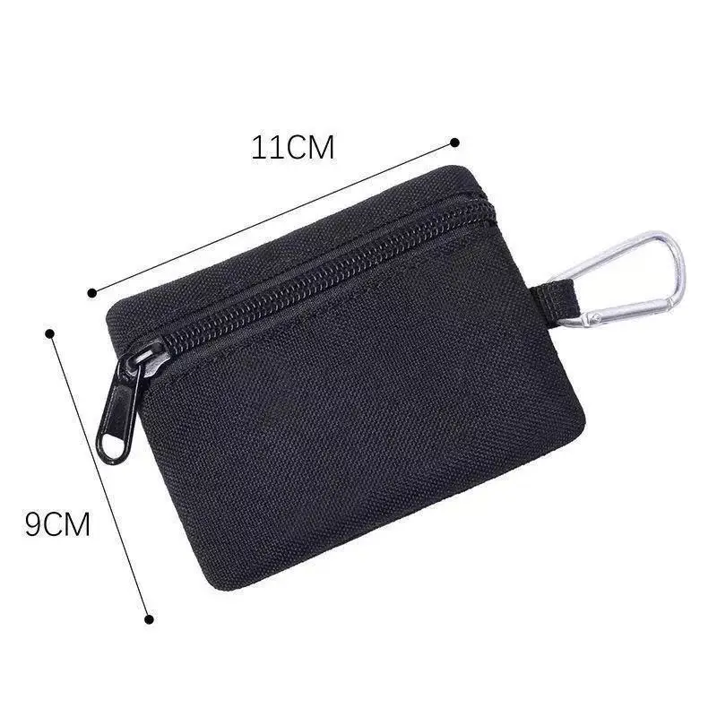 Outdoor Tactical Mini Coin Purse Key Bag Military Fan Zippered Sports Waist Bag Storage Accessory One Pack