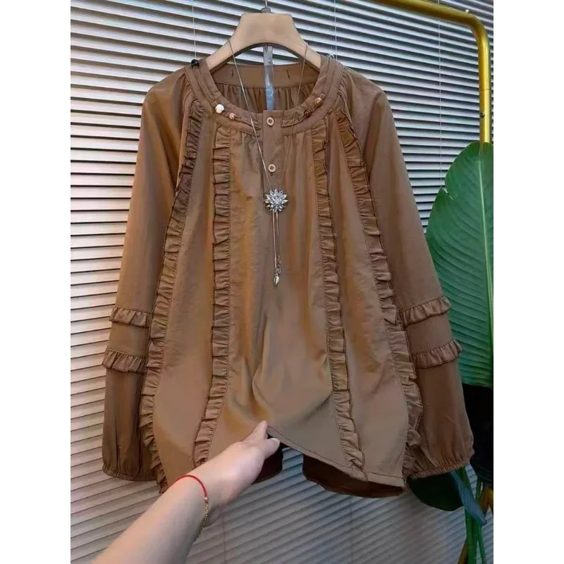 

Новые осенние женские топы для женщин выглядит тонкими модными свободными топами