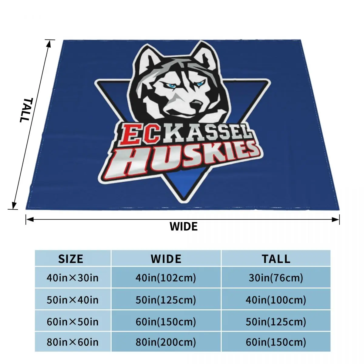 Kassel Huskies A Ultra-Soft Micro Fleece Blanket