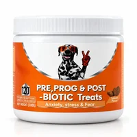 Prebiotic Probiotic Postbiotic Soft Chews for Dogs Digestive Gut Calming Support Salmon Flavor 120 Chews 300g 3