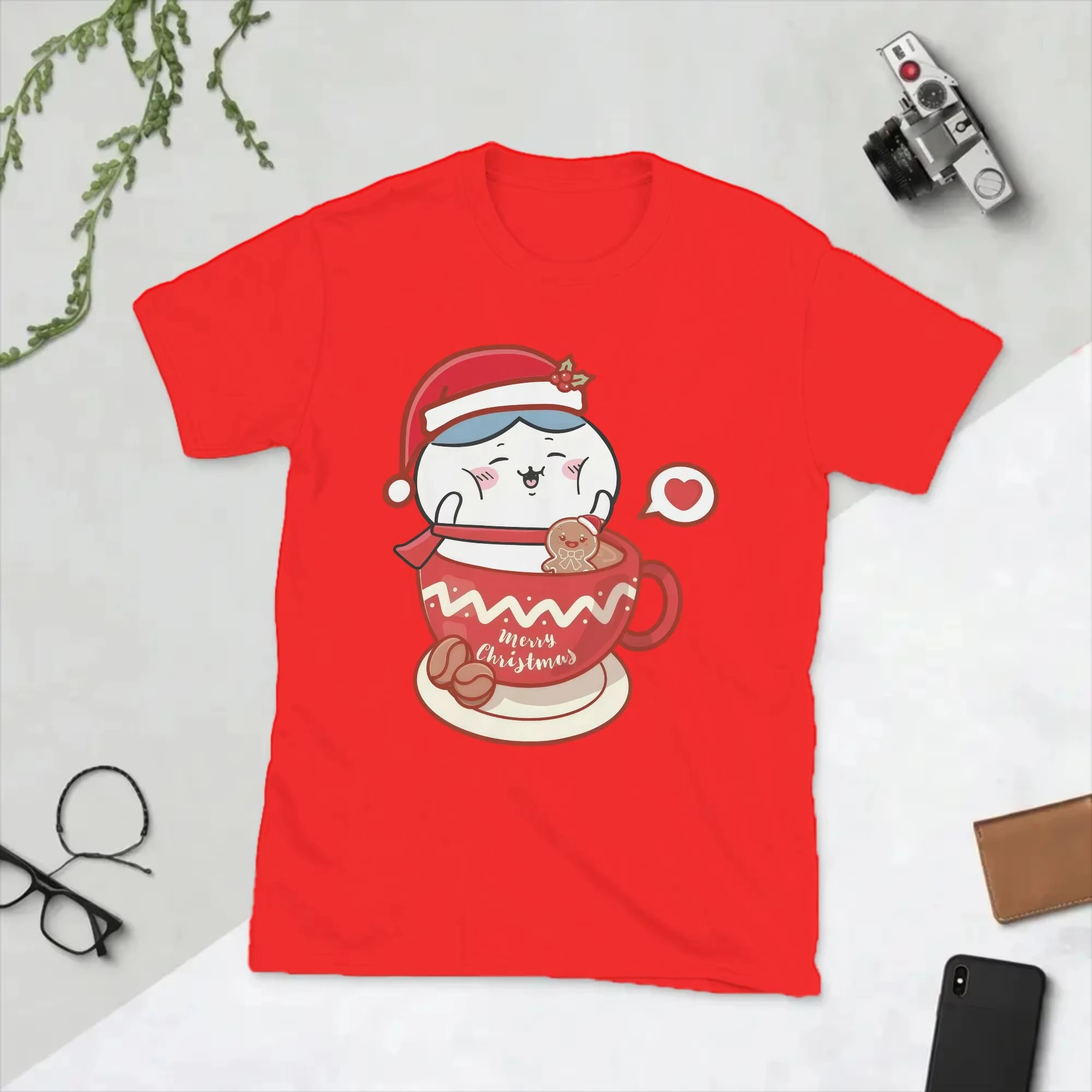 Chiikawa Cute Kawaii Anime Starry Tee Men's Women's Black Retro Cool Graphic Art Print Oversized Short Sleeve Streetwear Top