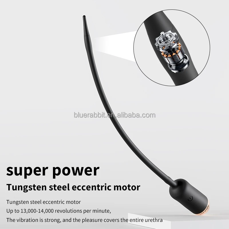 Vibrating Urethral Sounds Wholesale USB Rechargeable Silicone Urethral Plug Dilator Male Masturbation Private Label Sex Toys
