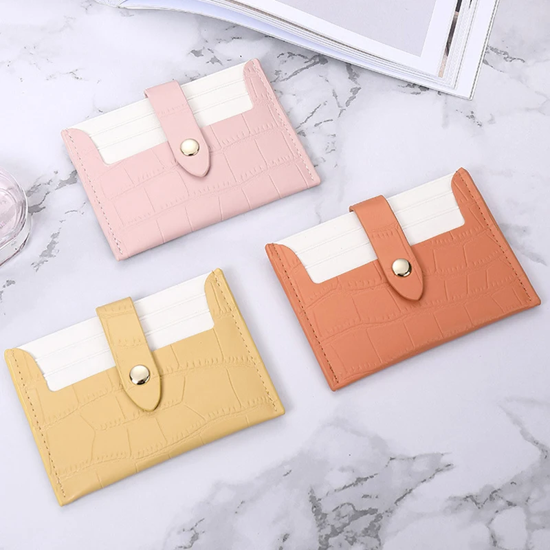 Fashion Short  Women's Wallet Simple Card Holder for Women  Hasp Cellphone Bag Multi-card Slot Purse 2023 Money Bag Bank Holder