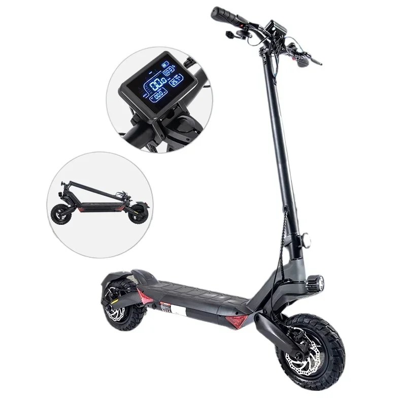 China Factory Stocks 800w Powerful Motor Two Wheel Off-road Scooter T8 LED Large Display Waterproof Electric Scooter Wholesale