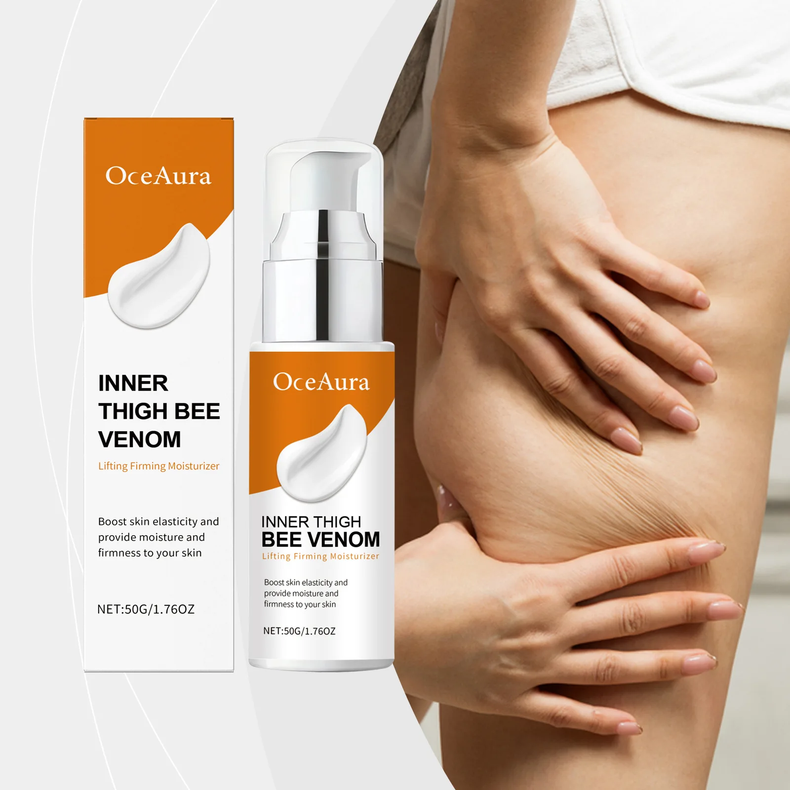 

OCEAURA Thigh Inner Firm Cream Reduce Weight Improve Relaxation Enhance Elasticity Reduce Fine Line Nourish Skin Leg Sooth Cream