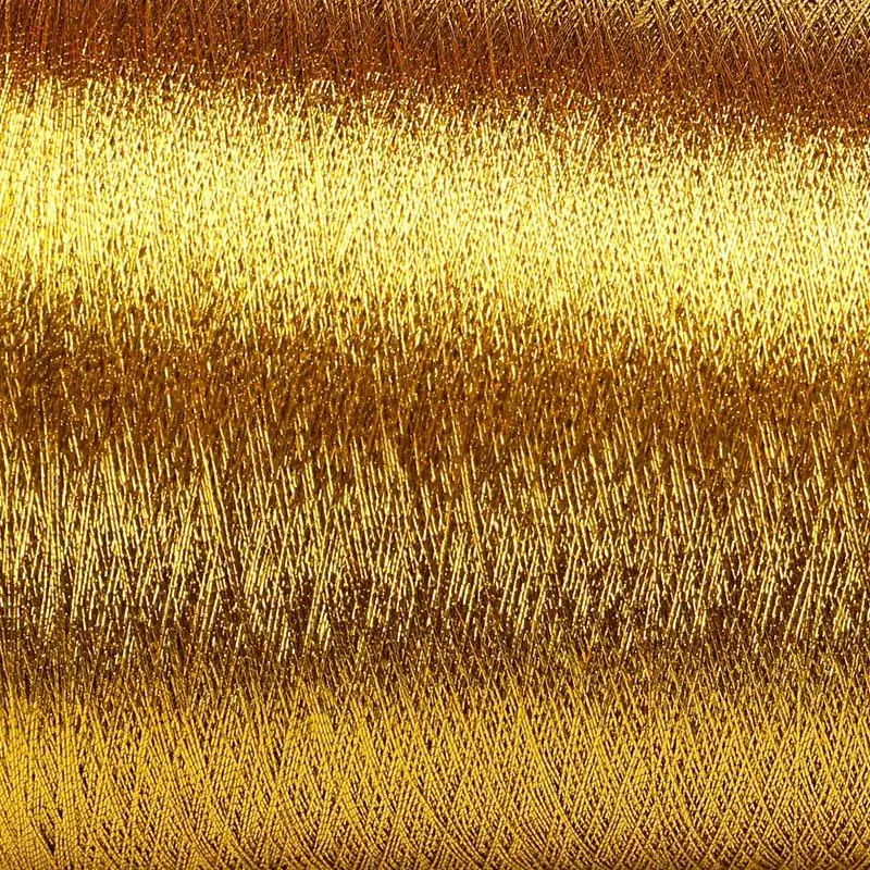 Filato colorato Lurex filo da ricamo punto croce 3200M filo per cucire linea durevole Overlock tessile filo metallico