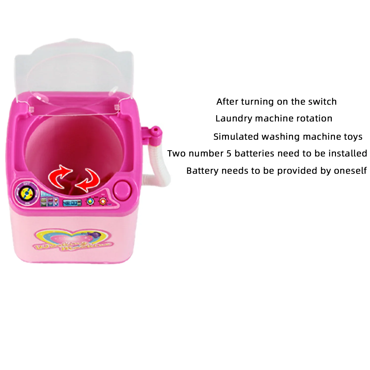 Washing Machine Toy Mini Electric Makeup Brush Cleaner Automatic Cleaning Washing Machine Play Home Toy Washing Machine