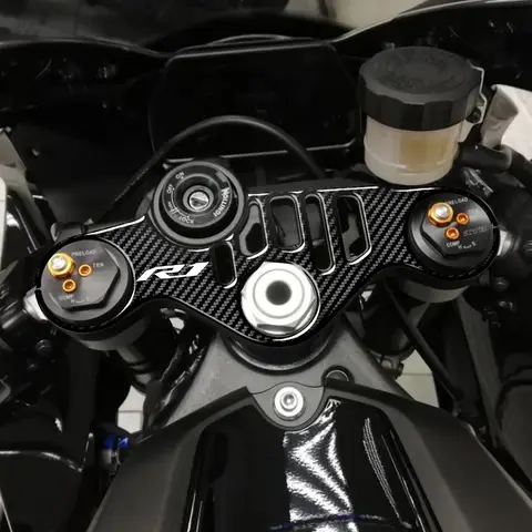 Yamaha YZF R1 R1M 2015-2024 용 카본 룩 오토바이 멍에 수비수 스티커