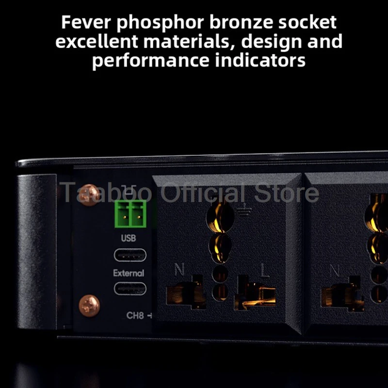 50A 오디오 시퀀서 10KW 총 전력 공급 8채널 전원 분배기 0-999초 타이밍 제어 사운드 시스템 홈 시어터 DJ용