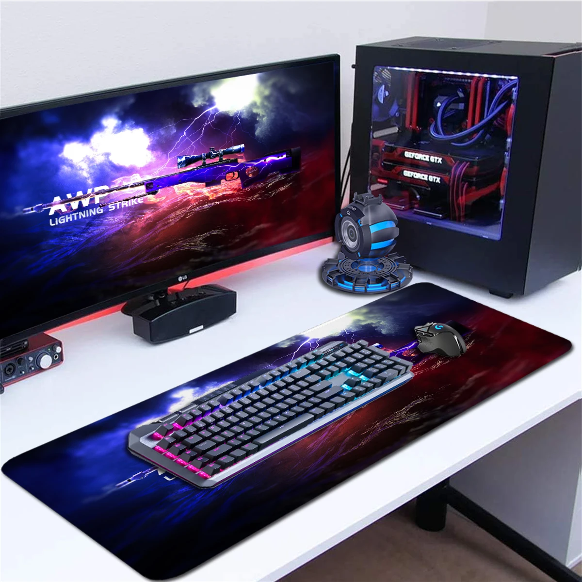 

CSGO Gun Mouse Pad XXL Computer Desk Mat Large Gaming Mouse Pad Big Office Laptop Desk Pad Non-Slip Game Mousepad